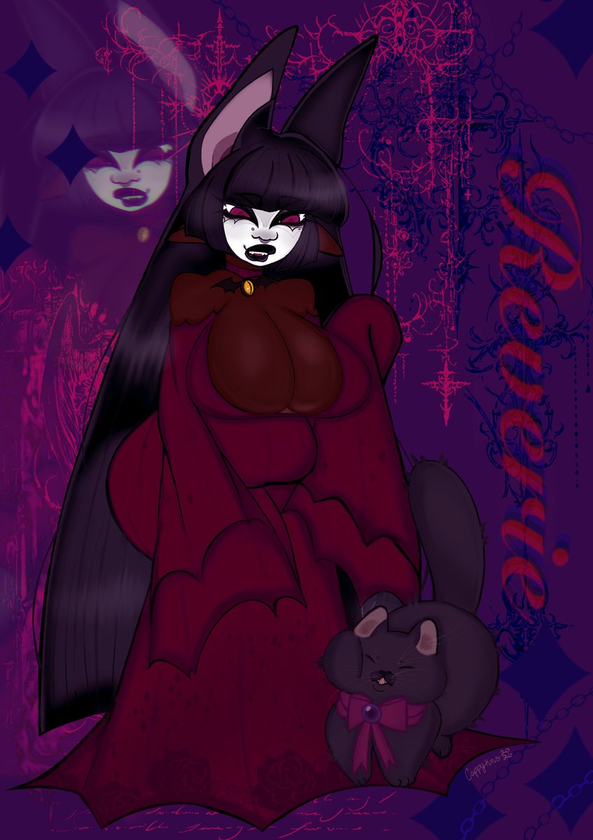 Cappiecups's tweet photo. Imma just send the first design of Reverie since the current one is too grainy to begin with. #vampireoc #witchoc #halloween #ocs #digitalart #ocartwork #ocs #oc #artworks https://t.co/aF4UxpUrWN