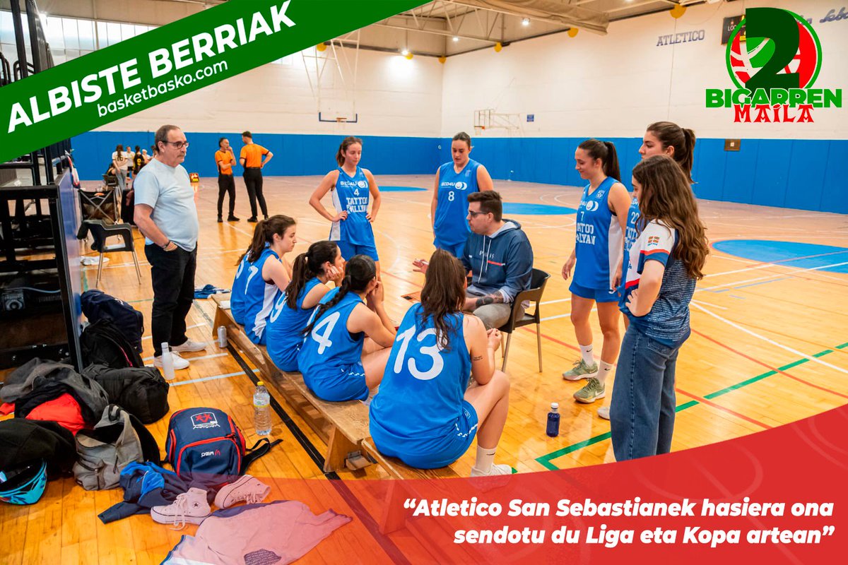 Basketbasko's tweet photo. 🏀 Atletico San Sebastianek indartsu hasi du denboraldia

📰 Albiste osoa eskuragarri dago jada gure webgunean.

https://t.co/mBEC4HFPuM https://t.co/pRRk0tk1gr