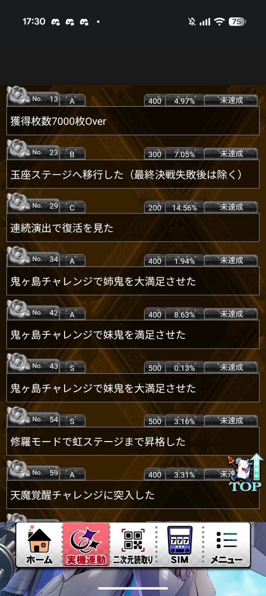 tohoSakata's tweet photo. 戦国コレクション6
60位の自分氏
ミッション未達成欄をみていたら
とんでもないミッションがあって
無理だろ…と感じてしまった https://t.co/AE1OT2KX54
