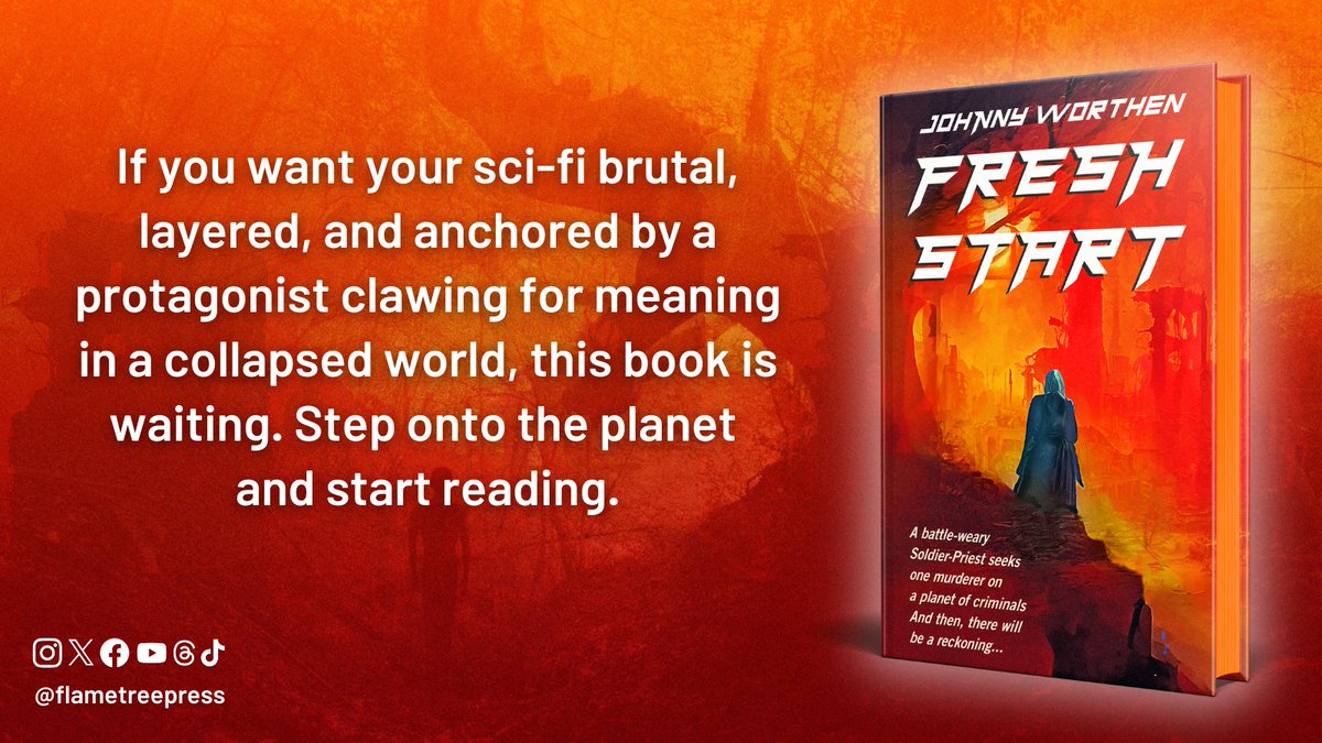 flametreepress's tweet photo. Every answer on Fresh Start comes stained in blood. 🩸 #FreshStart @JohnnyWorthen https://t.co/akvPD3UKy0 https://t.co/yTGfqe8i8V