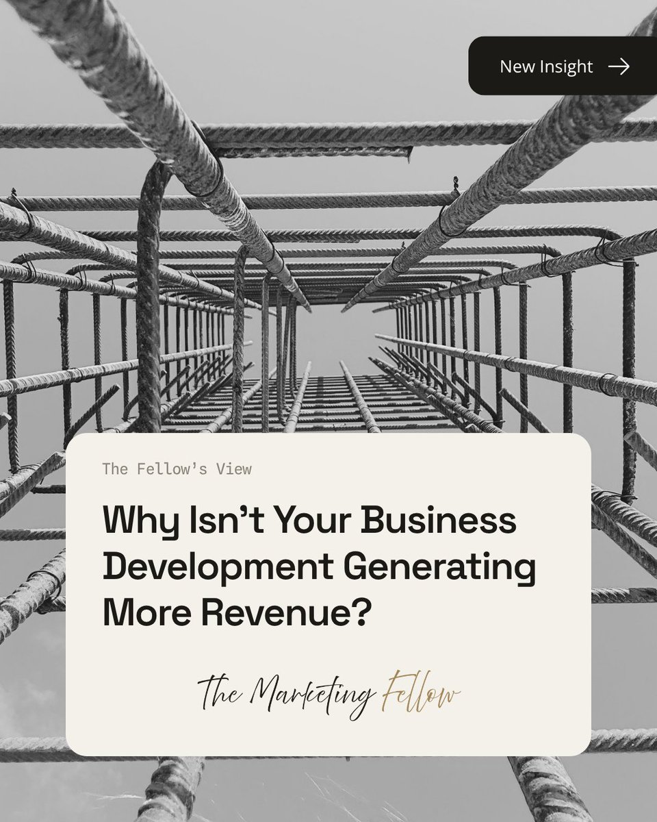 MktFellow's tweet photo. Plenty of BD activity. But where's the revenue? 

More meetings, networking and proposals doesn't always mean more business.  

Sometimes the opportunity is already there. It's about converting it.  
https://t.co/BWZZ8MjOPX 

#BusinessDevelopment #Marketing #ProfessionalServices https://t.co/rYa9O6TXpB
