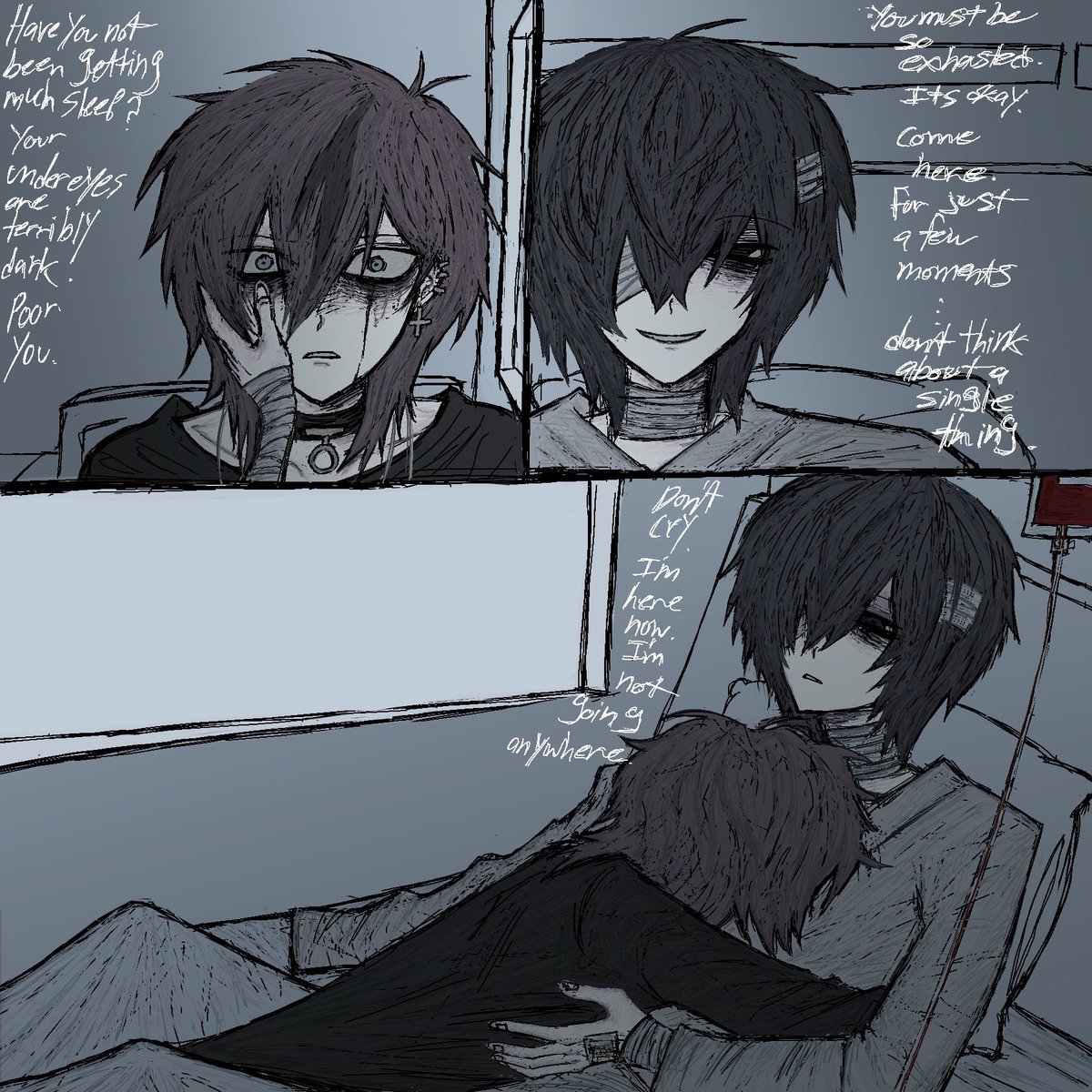 schiz0creep's tweet photo. Band au pt.3
#skk
Catharsis (4/4) https://t.co/EySfWlyB2u