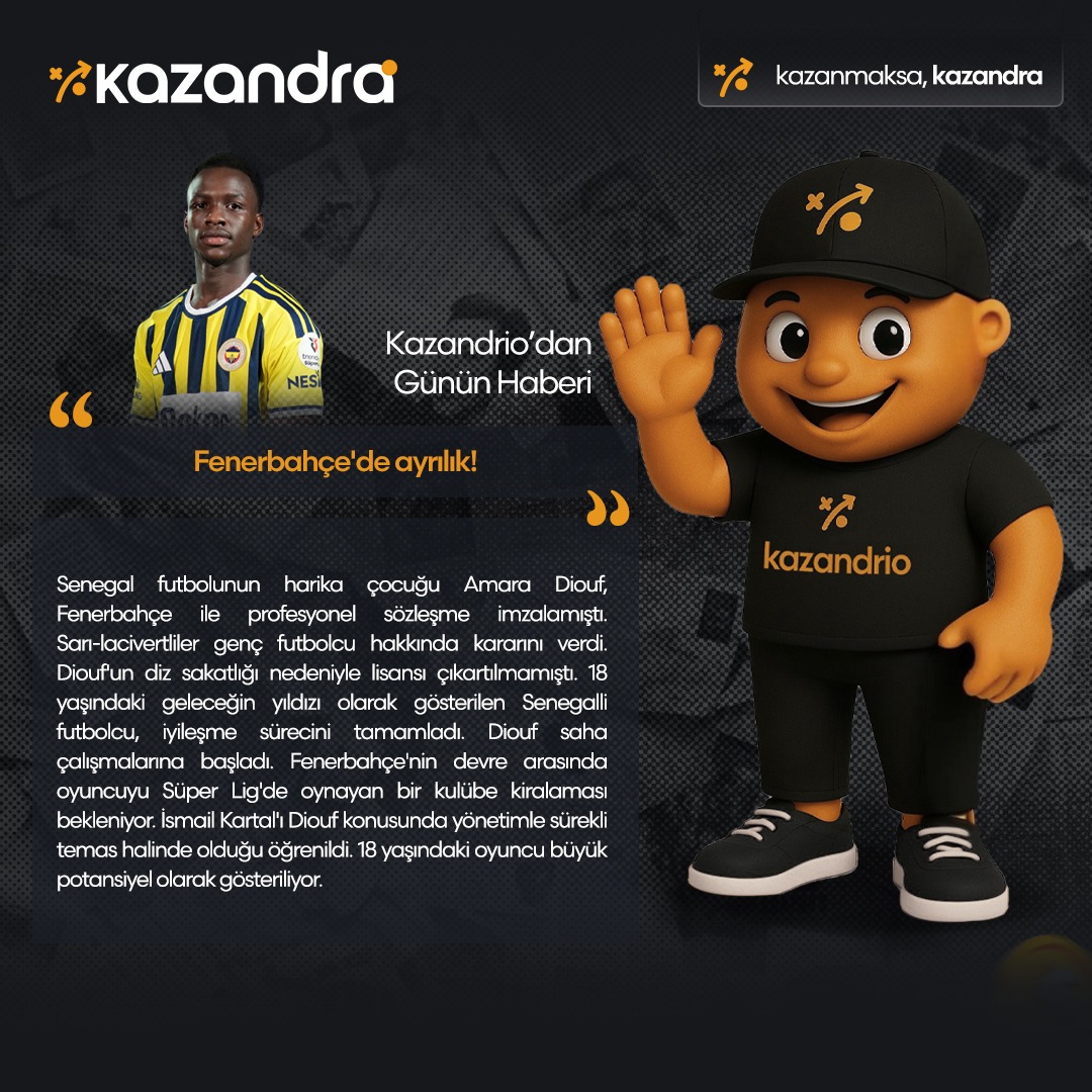 supportkazandra's tweet photo. Kazandrio'dan günün haberi ⚽️ https://t.co/WKAaJBlgYd