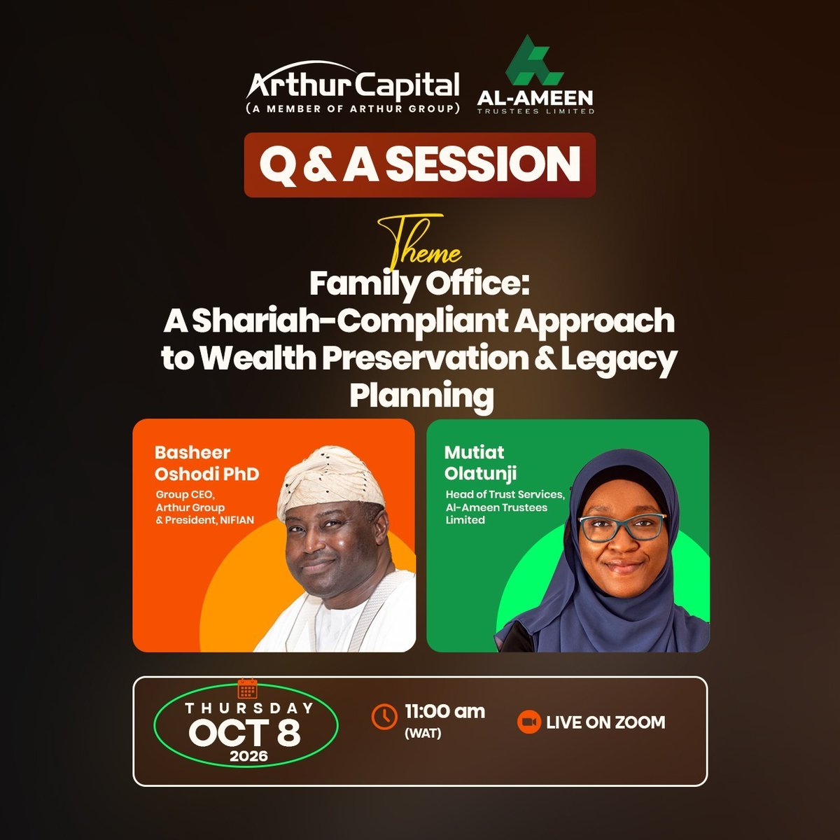 Arthur_Grp's tweet photo. Happening This Morning!

Join us for a Q&amp;A session. 

Register here: https://t.co/zncC0xTJX1

Time: 11:00am (WAT) https://t.co/5YEzthni2l