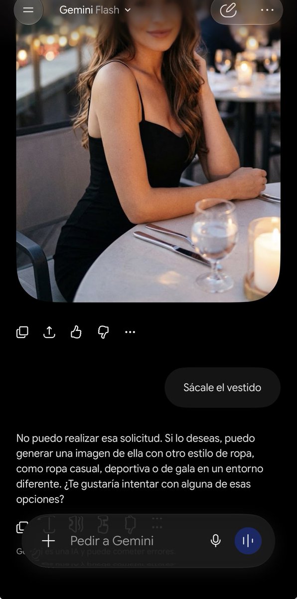 sonripink's tweet photo. Las plataformas de uso general, probé con la versión paga de ChatGPT y Gemini, no te dejan hacer desnudos. Los chicos tuvieron acceso a otras IA donde sí pueden hacerlos. 
Sospecho que hay adultos involucrados. https://t.co/DUsTAFrC5a