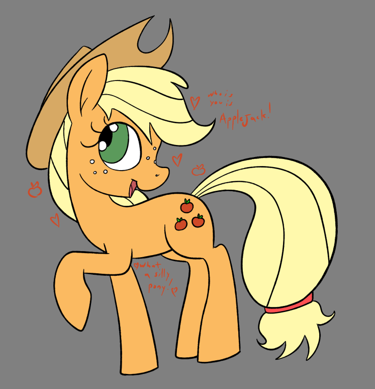 this_sl0th's tweet photo. my god I love my Apple Horse Wife she's so pretty its a pity I can only tribute her with the limited art skills I have she deserves marble statues a mile tall #mlp #mylittlepony #applejack #mlptwt https://t.co/AVckCgww31