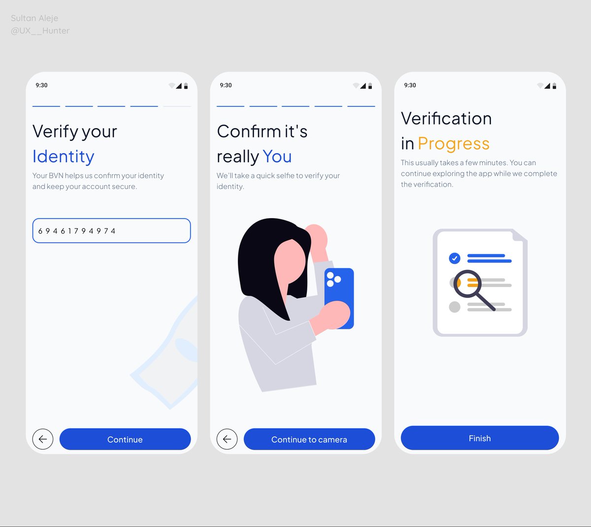 UX__Hunter's tweet photo. Final sign up screens.

Good morning 🌅 https://t.co/Dw2o2QrY0z