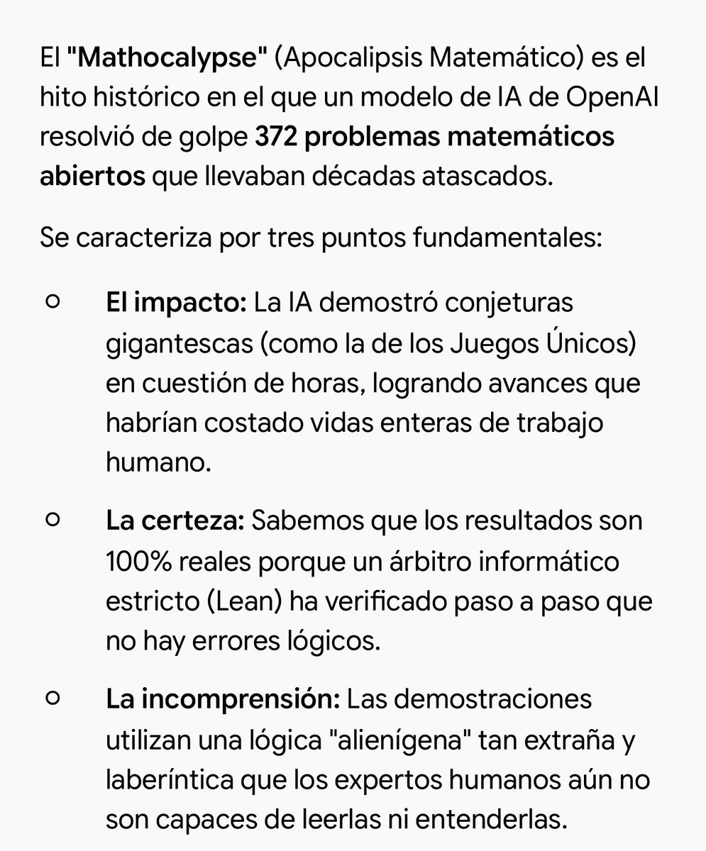JorgeUfano's tweet photo. Indagando sobre el #Mathocalypse y de cómo parece que va a cambiar el trabajo de los matemáticos. De ser los exploradores que buscan los mejores caminos en la montaña a ser los traductores q intentan entender cómo una máquina logró teletransportarse a la cima. Ciencia alienígena. https://t.co/IlwVVBDmqL