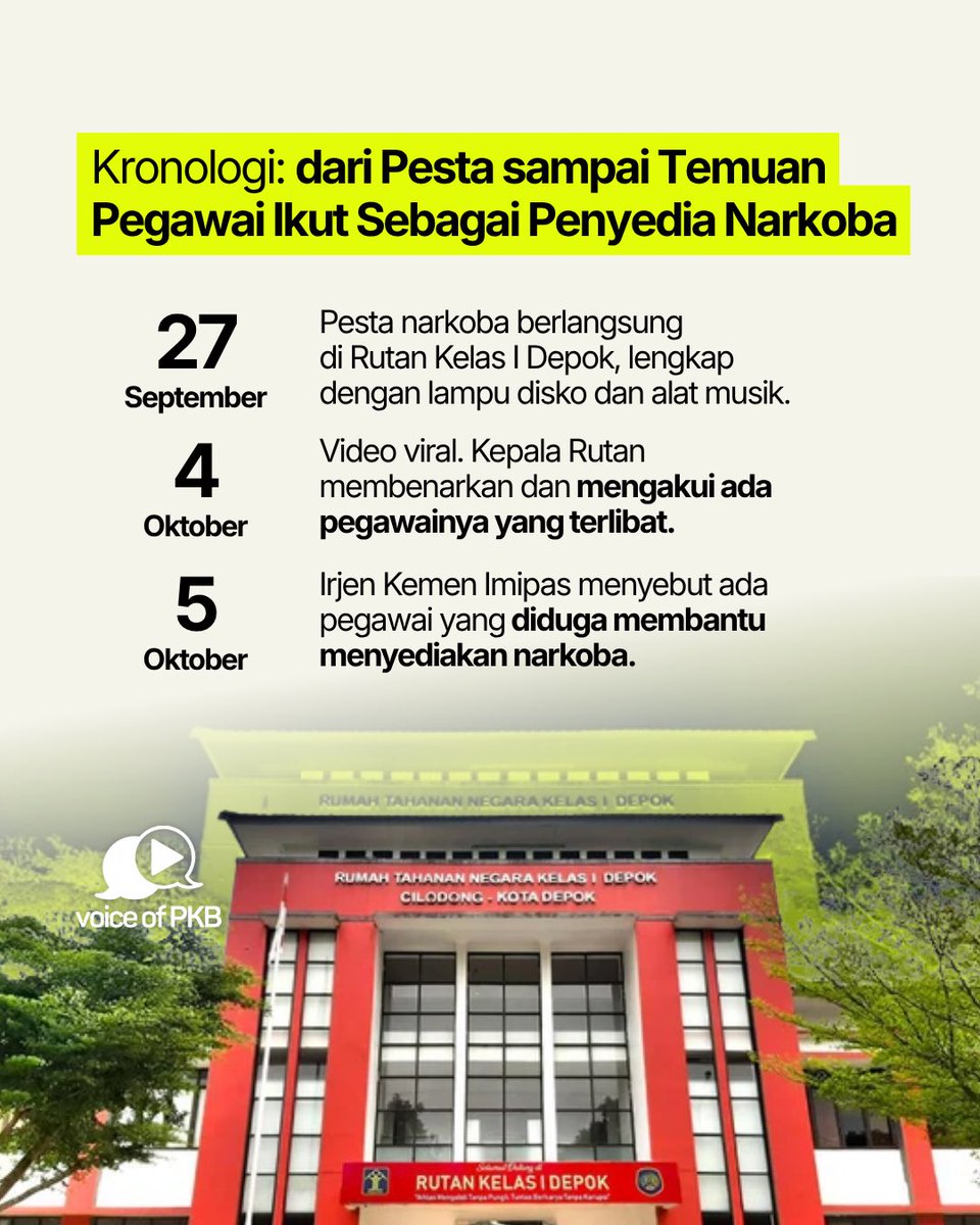 voiceofpkb's tweet photo. Video pesta narkoba 22 tahanan di Rutan Depok viral, dan petugas rutan diduga ikut menyediakan sabu.
#voiceofpkb https://t.co/38G2IvsioT
