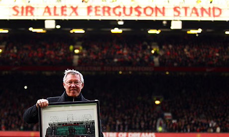 UnitedStandMUFC's tweet photo. 🏟️ 🗣️ Sir Alex Ferguson on the new stadium: 

"I found myself wondering if I'd still be around to celebrate its opening. I hope they start work quickly, because if it takes five years to complete the project, I'll be almost 90. Still, I know I'll be there for the ceremony one way or another – in person or in spirit."