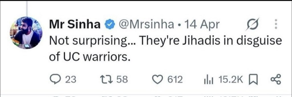 RajatSr25883578's tweet photo. Dear GCs, 
Not your circus, not your Modi https://t.co/TKhDieHv3g