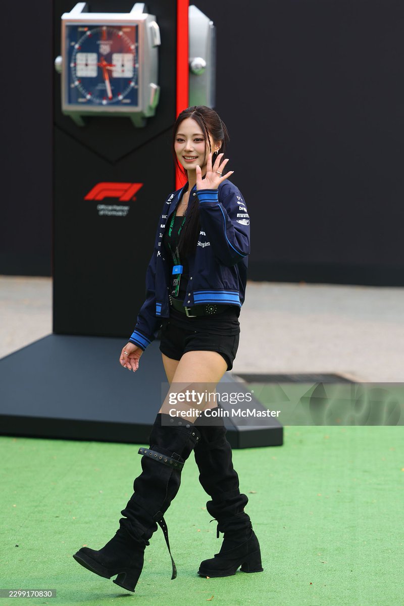 godmitzu's tweet photo. TZUYU AT THE F1 PADDOCK FOR WILLIAMS F1 https://t.co/BfO4QNSMbk