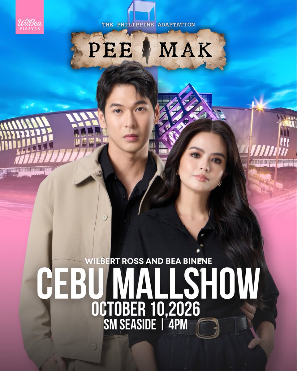 wilbea_visayas's tweet photo. I feel so Pee-Nang right now… inuuwian 👻.

Come join the #PeeMakPH team as they make their way to Cebu for their mallshow at SM Seaside on October 10, 2026, at 4PM! Mga Cebuanos, kabalo na ta unsay buhaton—shagit ta’g kusog!

See you there… 🚗🛵🎯🥁!