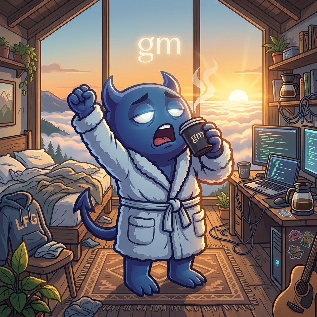 LFGcooking's tweet photo. LFGM ☕️

New day, same focus.

The coffee is hot, the terminal is open, and we’re back at the desk cooking up the next wave of updates for LFG.

Let's make today count. 👨‍🍳🔥

https://t.co/RbPuaJiYm3 https://t.co/1e2lOEKAZb