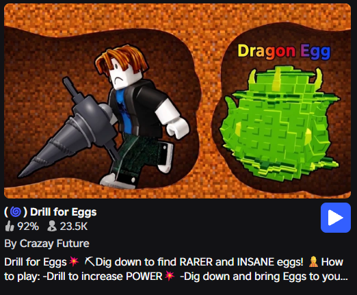 KarmaIsABad's tweet photo. +1 Mine/Drill Per Click! ⛏️
🔥Full Game - Ready To Release
💸Price: $90 or 25kR$ + tax!
👉Buy: https://t.co/or56wnt7fi
#Roblox #RobloxStudio #robloxart #UI #UIDesigner #Pack #RobloxDev #RobloxUI #RobloxDesign #pack #template https://t.co/EOFEZs72ye
