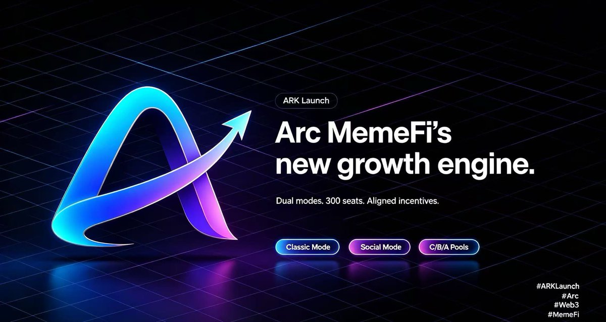 arcARKLaunch's tweet photo. While others only launch tokens,
ARK Launch is building core social economic infrastructure for the #Arc ecosystem.

We introduce the FIRST dual-mode Meme launch system + 300-tier KOL/OG consensus network:

✅ For #Arc ECO: Expand on-chain activity, continuous trading volume & ecosystem value capture
✅ For Project Builders: Free built-in top-tier KOL traffic, permanent community consensus + auto token buyback&burn
✅ For KOL/OG: Zero-cost entry, dual passive gains (1% token airdrop + 0.60% perpetual trading fee sharing)
✅ For Holders: Sustainable liquidity, deflationary mechanism & long-term ecosystem growth

Classic Mode for high creator revenue.
Social Mode for infinite community consensus.

This is the new growth engine of Arc MemeFi.
#ARKLaunch #Arc #Web3 #MemeFi