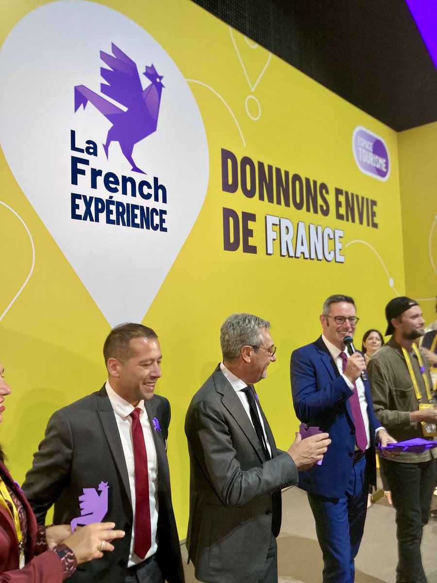 versey_eric's tweet photo. Un nouveau coq est né, et il est mauve. 

Ce matin, sur l'espace Tourisme de #BIG2026, nous avons lancé #LaFrenchExpérience, la communauté de référence des entrepreneurs du #Tourisme et des loisirs en France.

Merci à @SergePapin_rf et @BrunoMaltor d'avoir été là pour ses premiers pas. Ensemble, donnons envie de France !

@Bpifrance @JulienNoronha @NicolasDufourcq