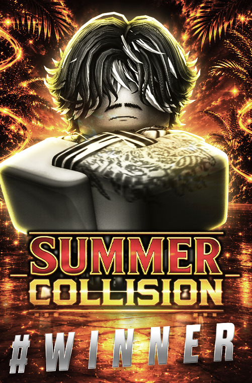 GSW_ROOBLOX's tweet photo. AFTER A HARD FIGHT #kingvasper HAS BEATEN DM PUNK AND THE JOCK HE IS YOUR WINNER OF SUMMER COLLSION https://t.co/KUDKc0wQr9
