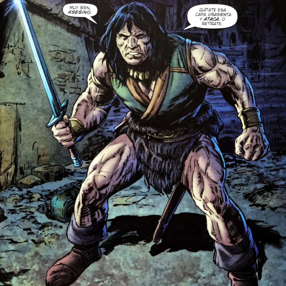 EvolutionPanini's tweet photo. 🥷🏼CONAN EL BÁRBARO 20 (LGD 36)
#1del10

Un letal asesino con dientes de antiguas presas colgados al cuello persigue a Conan el Bárbaro allá donde va. El culto de la Piedra Negra busca venganza contra el cimmerio y han elegido a alguien para materializarla. https://t.co/BjqTq6mVEv