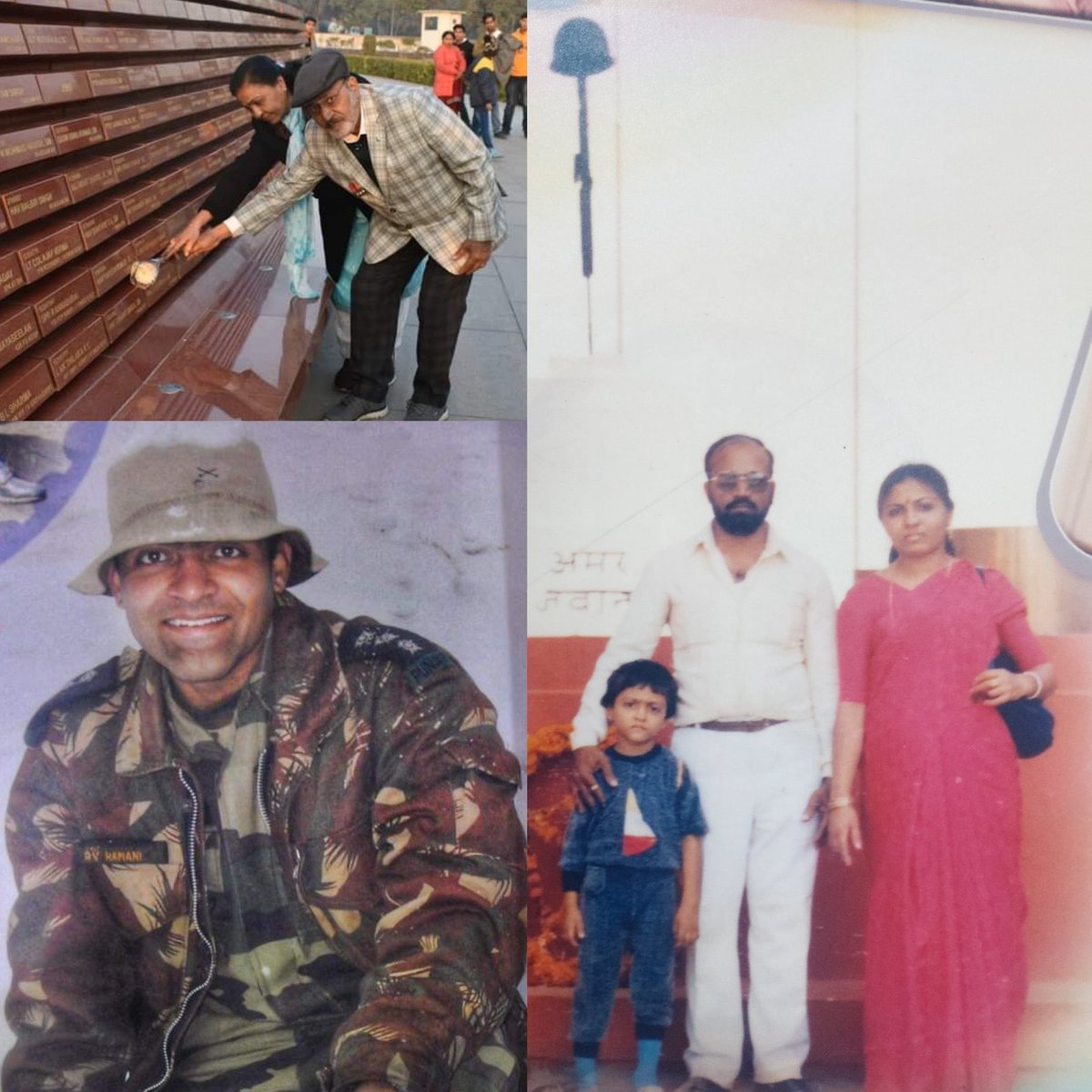 37VManhas's tweet photo. When Sh Vallabhbhai Ramani took his son to Amar Jawan Jyoti in New Delhi, he would have never thought that one day he would have to visit #NationalWarMemorial to pay homage to his only son

MAJOR RUSHIKESH RAMANI
24 PUNJAB #IndianArmy

Maj Ramani when reached home last time at Ahmedabad in 2009, he had 12 bullets inside him. He was immortalised fighting terrorists at Kupwara in Jammu & Kashmiri.

Homage to Major Rushikesh Ramani on his #BirthAnniversary today.
#FreedomisnotFree a few pay #CostofWar.