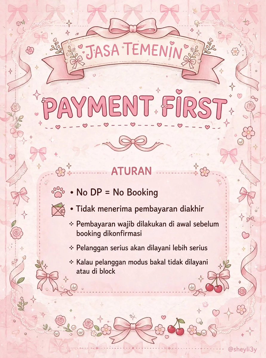 sheyli3y's tweet photo. open jasa temenin 💌 start from 30k ✨

temenin kamu biar gak ngerasa sendiri 🤍
friendly, aman &amp; no judge

request lain bisa nego di DM yaa
payment first - be respectful 🙏

DM for booking @sheyli3y https://t.co/HUtJM15tqO
