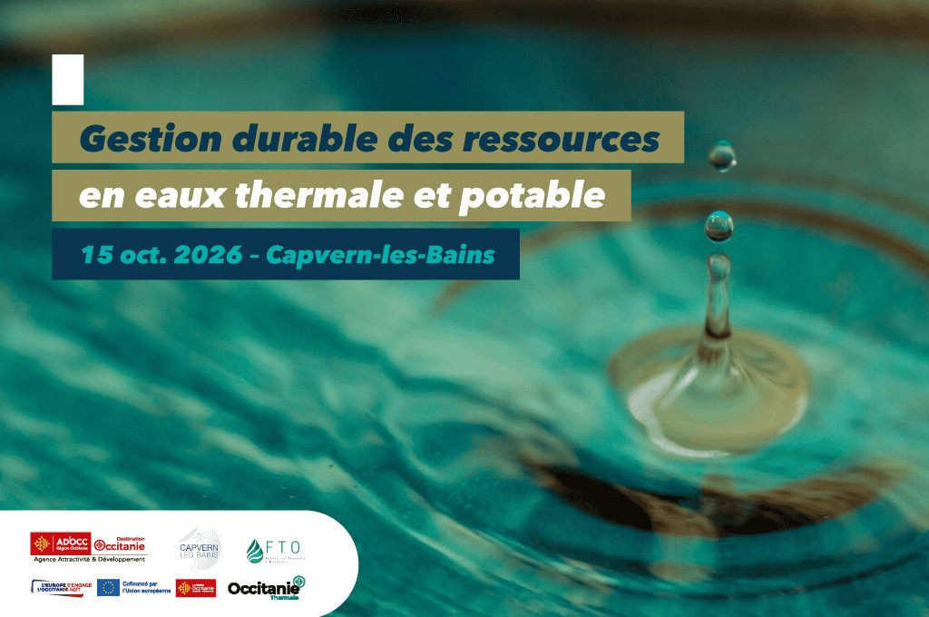 ADOCC_'s tweet photo. 💧 Comment mieux connaître, préserver et optimiser les ressources en eau thermale et potable ?

📅 15 octobre 2026
📍 Capvern-les-Bains

AD’OCC, la Fédération Thermale d’Occitanie, les Thermes de Capvern-les-Bains et la Région @Occitanie organisent une journée dédiée à la gestion durable de la ressource en eau.

Au programme : solutions innovantes, télésurveillance, numérique, évolutions réglementaires, financement des projets d’économie d’eau et retours d’expérience.
Une journée à destination des établissements thermaux, communes thermales et professionnels de la gestion de l’eau : https://t.co/irsdaDGnh6