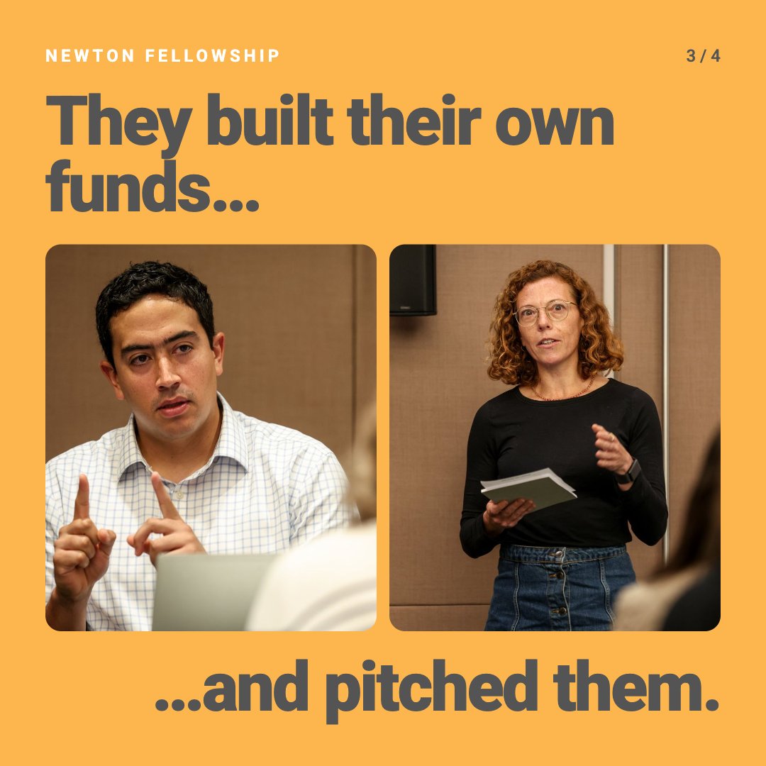 NewtonProgramVC's tweet photo. Day 1 of Module 3 of the Newton Fellowship ✅ Exits, boards, governance &amp; IR, then Fellows built and pitched their own funds. Day 2 next 👀

Register interest → https://t.co/Q1XEhl6ugi https://t.co/kFyVlFnTDb