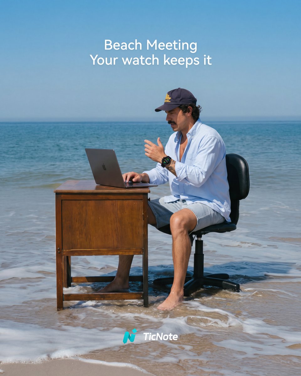 ticnotecloudTNC's tweet photo. Ideas do not wait for a desk.  

They hit at the beach, on a walk, halfway up the mountain. 

By the time you find a notebook, they are gone.

TicNote Watch catches them the second they show up. One tap on your wrist, the idea is yours.  

#ticnote #ticnotewatch #captureideas #inspirationquotes #wearabletech #travelgear #remotework
