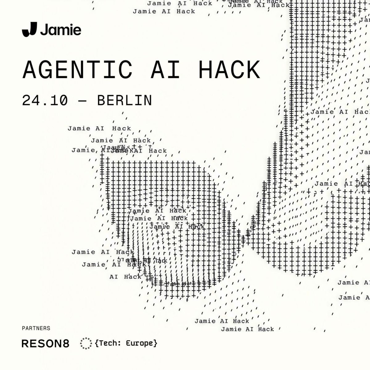 reson8_official's tweet photo. On October 24th, we'll be hosting a hackathon in Berlin together with our friends at @meetjamie_app  and @techeurope_. 

Come build with us! https://t.co/3tvX1O90sI https://t.co/6JILRPC2vx