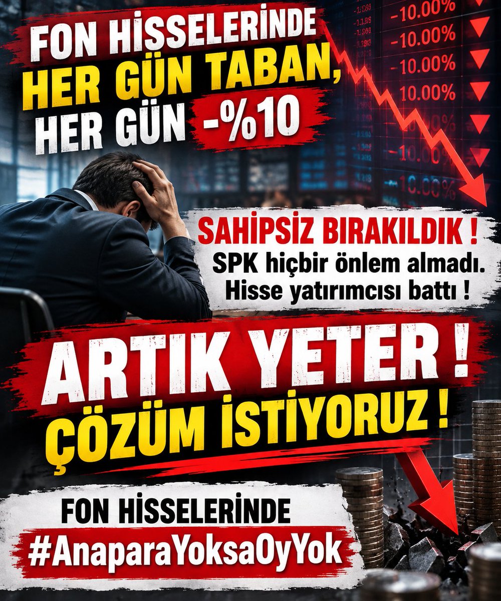 yilmazol_1's tweet photo. #terahisseleriocaksöndürdü
#anaParaYoksaOyYok
#TeraveHisseMağdurları
@spkgovtr @tcbestepe  @memetsimsek
Fonlar tasfiye edildi ama hisseleri işlem görmeye devam ediyor ! 17 gundur hergün - 10 ‼️
Bu mağduriyet nereye kadar??Sahipsiz Bırakıldık ‼️
Neden hiçbir tedbir alınmıyor ? https://t.co/3tmOVrWwE4