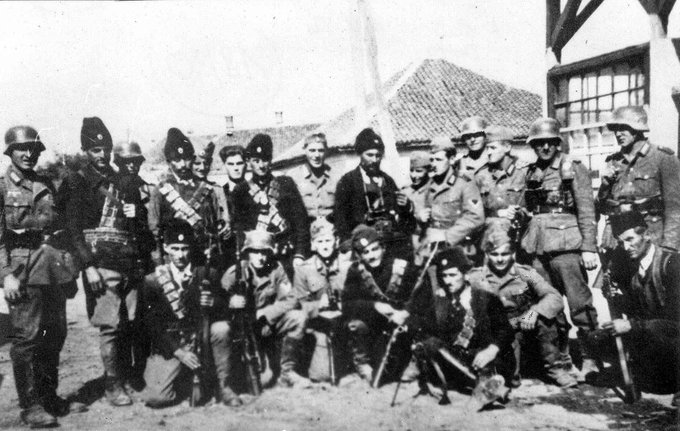 BSoderqvist29's tweet photo. Anytime serbs claim they fought against the nazis, just show them this. https://t.co/FAxtKIfBux