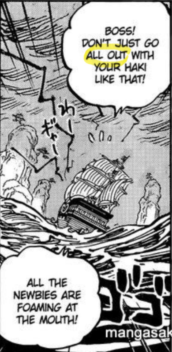 MysteryXebec's tweet photo. Zoro being close to Shanks has never felt more real

He has barely begun to consciously control his Conqueror’s Haki, and he already released a “wifi Haki” trail more impressive than Shanks’ so-called all-out burst

And this is on Elbaph, with a gigantic ship shaking from it

The “Shanks isn’t a swordsman” and “Shanks is a hakiman” agenda is dead, buried, finished

The World’s Strongest Swordsman is obviously meant to have monstrous Conqueror’s Haki

Zoro will surpass Shanks before fighting Mihawk, probably through Shamrock

Because Mihawk is clearly above Shanks, and his Conqueror’s Haki is too

Zero debate

#Onepiece1195