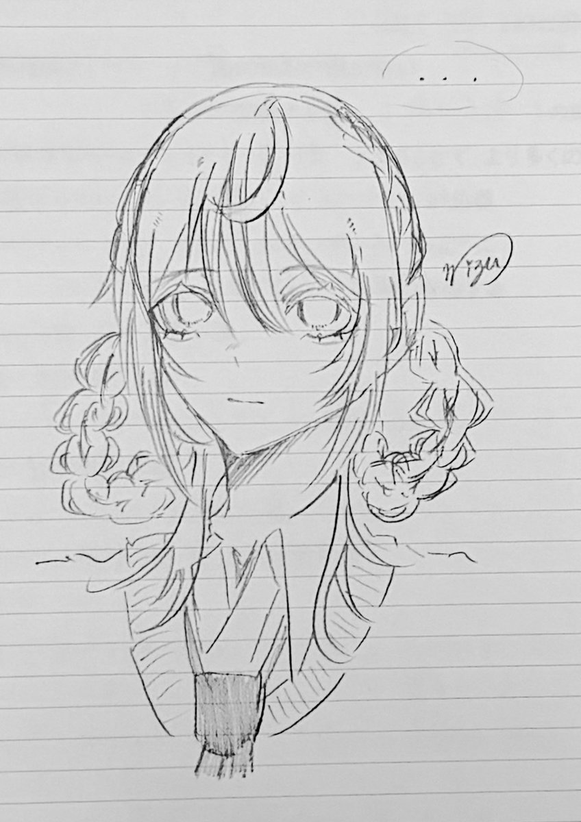 Mizukesu's tweet photo. 落書き

#アナログイラスト　#創作イラスト
#絵柄が好みって人��フォローされたい https://t.co/QEy8dpuJ4I