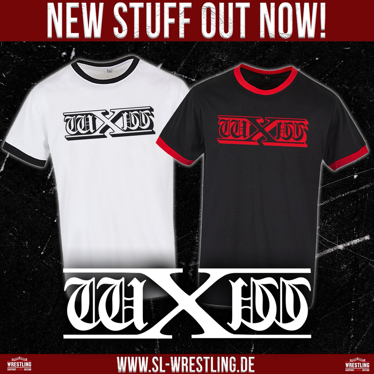 slwrestlingGER's tweet photo. Frisch vom Merch-Stand direkt zu dir nach Hause! 📦
Die neuen wXw Designs sind jetzt auch offiziell online erhältlich. Hol dir dein Shirt für das nächste Event! 👕🔥
Shop Link: https://t.co/dXCNdPFYzR
@westsidextremewrestling
#wXw #WeLoveWrestling #SLWrestling https://t.co/aZISeB7mmy
