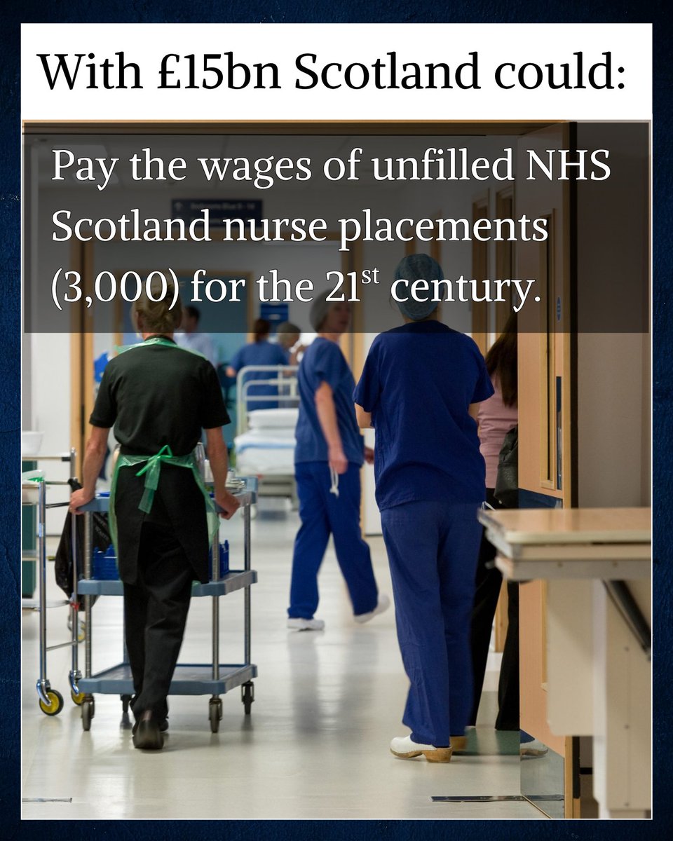 ScottishCND's tweet photo. What could £15bn buy for Scotland, instead of renovations for a nuclear weapons base?

Here's just a couple of ideas.

COMMENT with your own thoughts for how to spend an extra £15bn in Scotland. https://t.co/KZfgEiaIFw