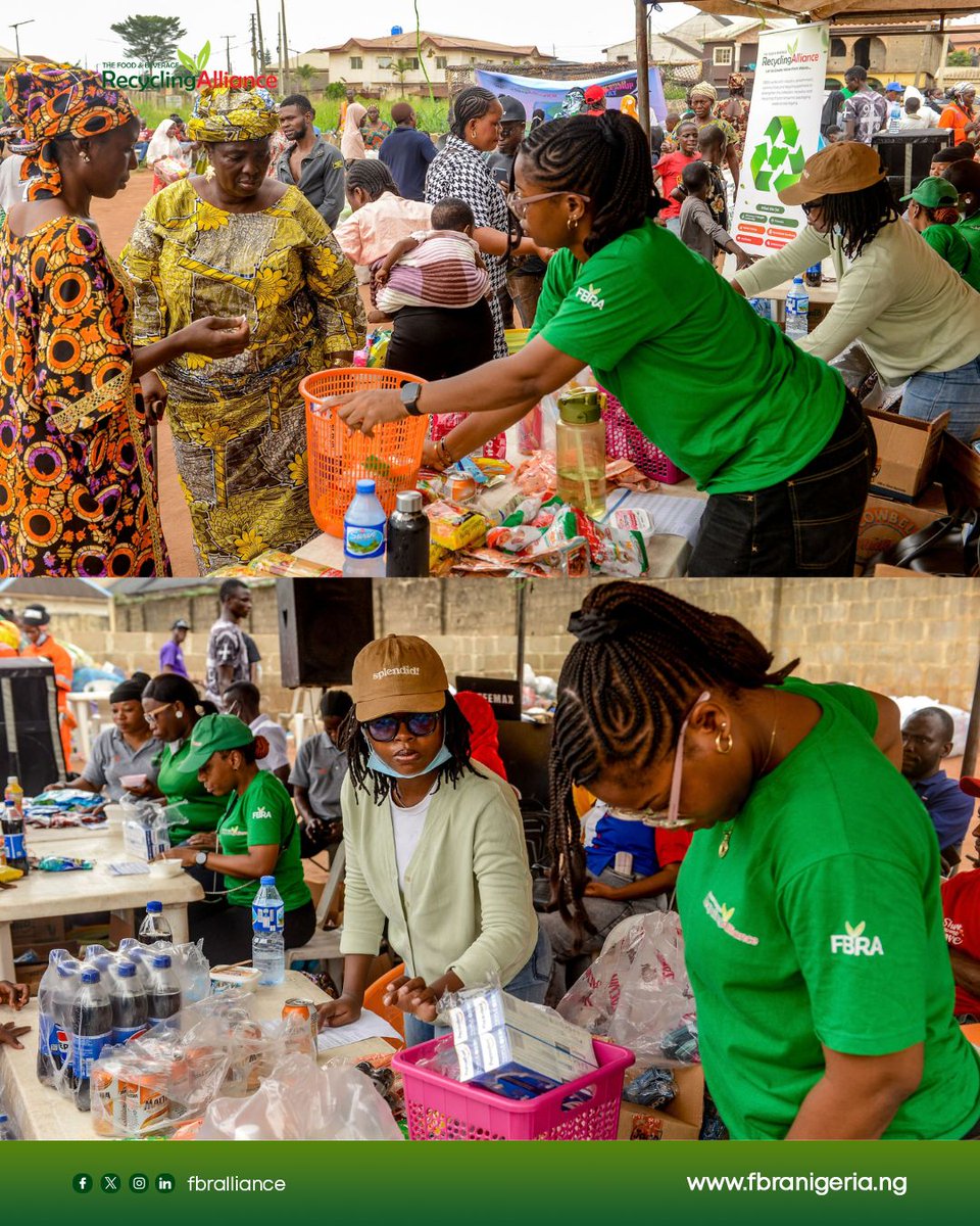 fbralliance's tweet photo. More moments from our World Cleanup Day buyback in Ikorodu.

Residents showed up, brought in their recyclables and played their part in keeping the community cleaner.

Swipe through for more! 🌍

#WorldCleanupDay #FBRA #Ikorodu #Recycling #WasteRecovery https://t.co/iYSBU6USXi