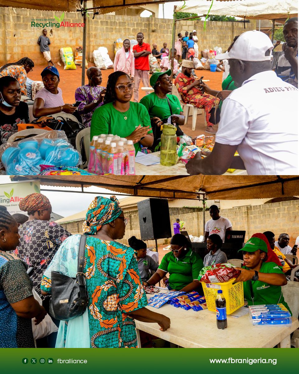 fbralliance's tweet photo. More moments from our World Cleanup Day buyback in Ikorodu.

Residents showed up, brought in their recyclables and played their part in keeping the community cleaner.

Swipe through for more! 🌍

#WorldCleanupDay #FBRA #Ikorodu #Recycling #WasteRecovery https://t.co/iYSBU6USXi