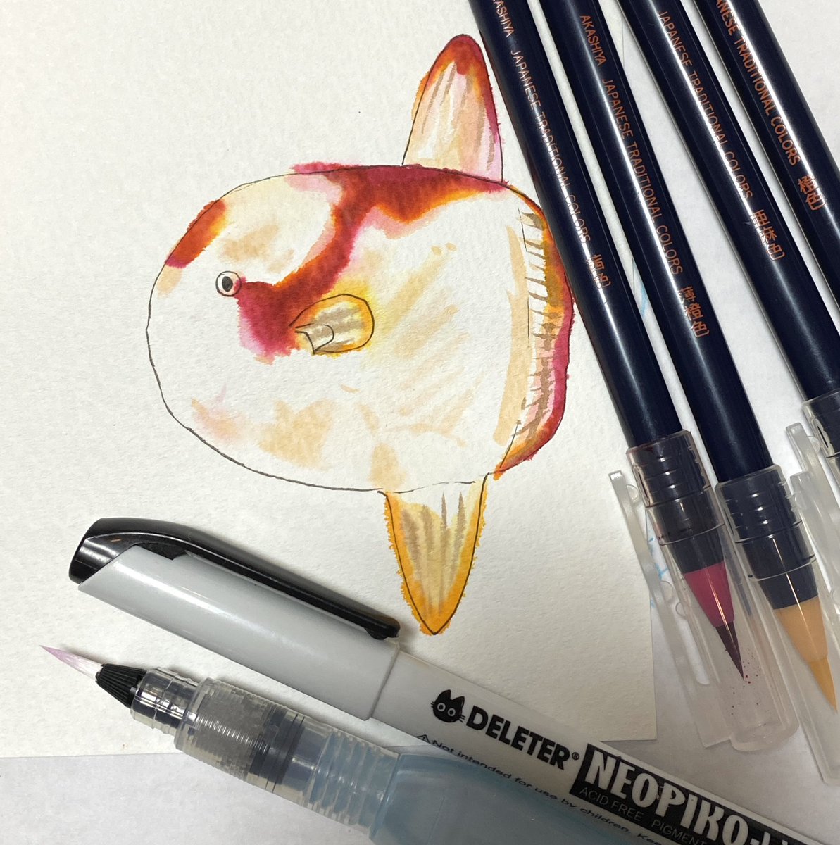 kikyou_mr's tweet photo. 【10/8】

Inktober本日の1匹・クマドリカエルアンコウマンボウ

鯉みたい😂 https://t.co/XpA3G4Draa