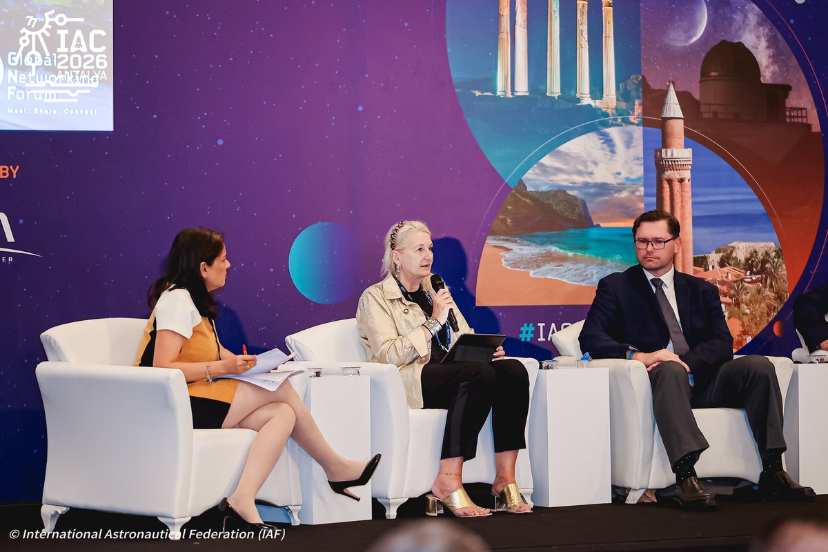 iafastro's tweet photo. "You need to have a fast decision-making process. This is very fundamental to reliability which depends on the underlying data."

Pascale Ehrenfreund, President, Committee of Space Research (@CosparHQ)

#IAC2026 https://t.co/8mgGO1JFCp