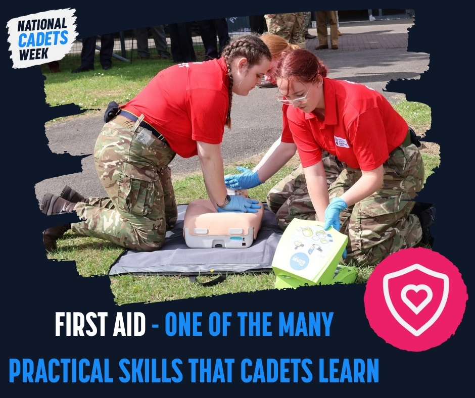 RFCAforWales's tweet photo. Today weโre recognising the life-saving skills developed through cadets. First aid is just one of the many practical skills that cadets learn. #NationalCadetsWeek https://t.co/jgiYaJXxTd