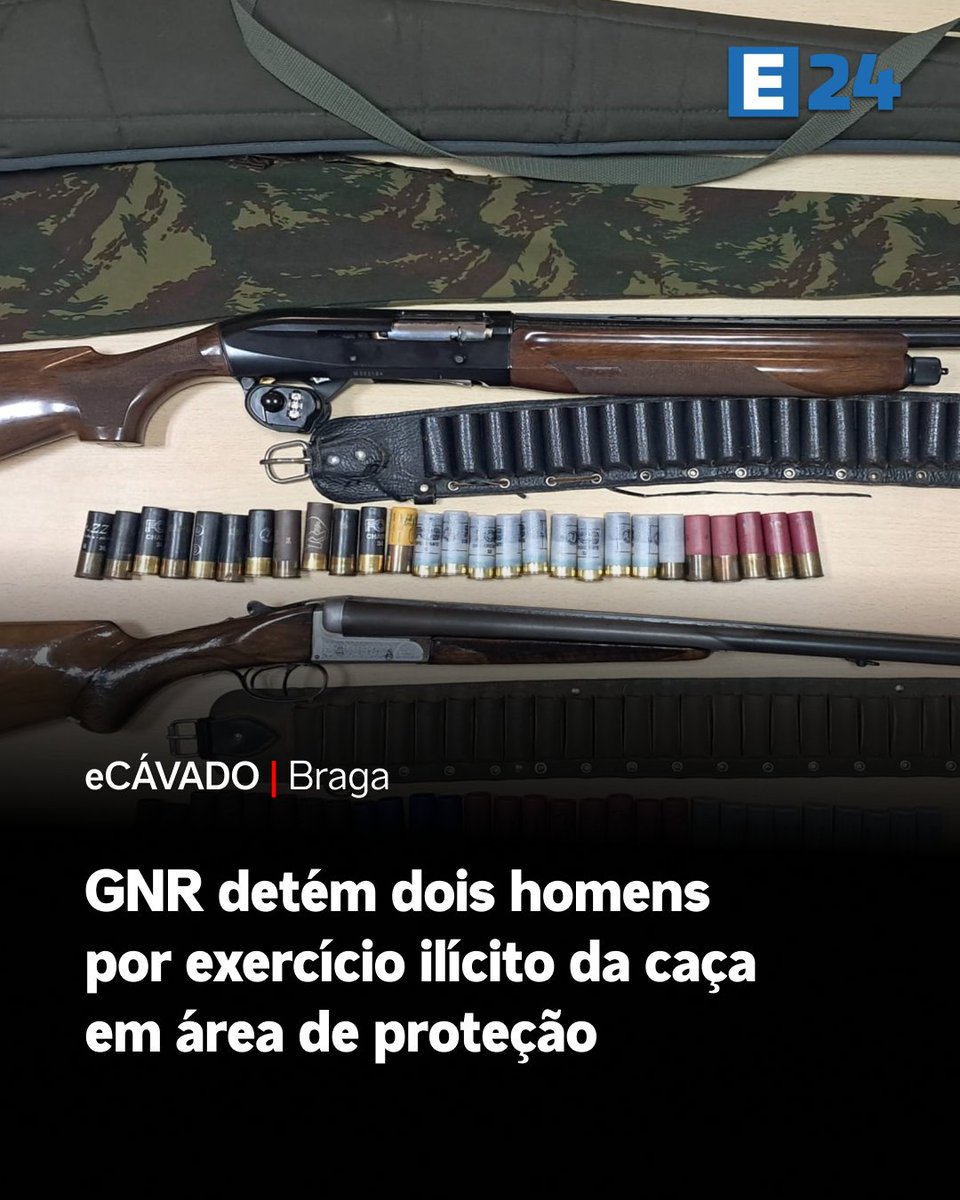 E24_pt's tweet photo. Dois homens de 43 e 75 anos foram detidos pela GNR em Este (Braga) a caçar a menos de 250 metros de habitações.
Notícia completa: https://t.co/JN9HxlgJIq
#gnr #sepna #braga #este #cacailegal #segurancapublica #justica https://t.co/y7hbzKoaul