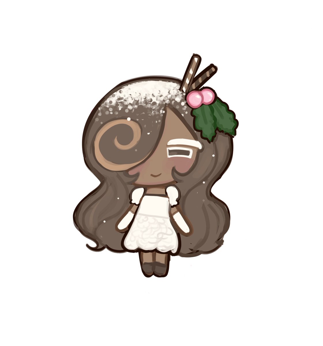 vanillanoelle's tweet photo. #cookierunoc hi this is yule log cookie (me) https://t.co/nvsA0NQoMD