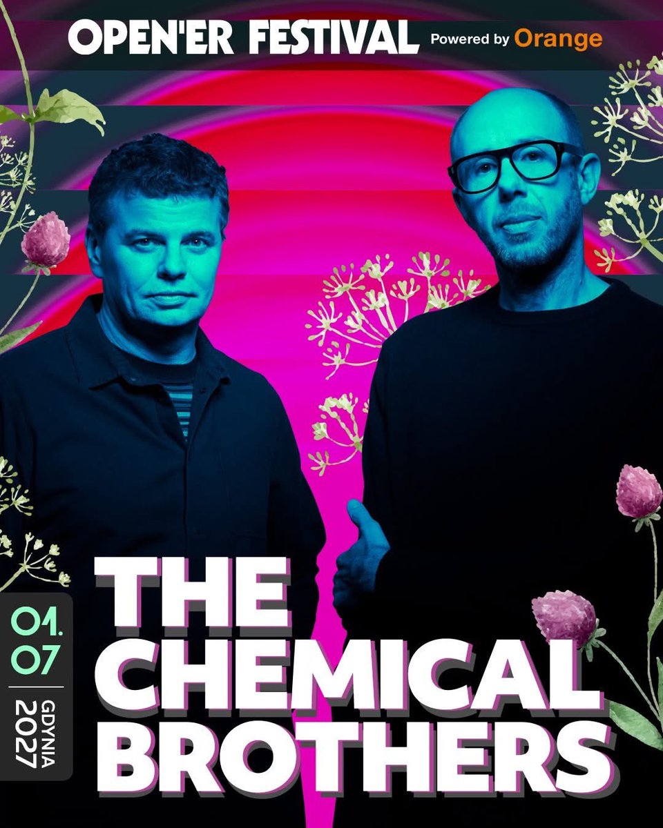 opener_festival's tweet photo. 🔥@ChemBros na Open’erze! Ikony muzyki elektronicznej! Historia i legenda festiwalu. 25 lat po ich występie na pierwszej ever edycji, Tom Rowlands i Ed Simons, kolejni headlinerzy festiwalowego czwartku, zamkną Orange Main Stage. 1.07 @MiastoGdynia🎫https://t.co/fM3vkp8lml https://t.co/Daff06TXj8