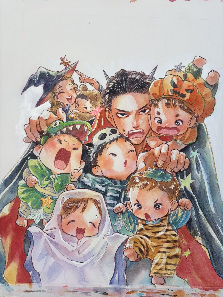 natsukosama's tweet photo. ❤️単行本発売前日激ハピ告知‼️

10/9に発売されるいたいのいたいのそらをとべ2巻！
なんと！同日発売のコミックビーム11月号の表紙を飾らせていただきまーす！！

🎃trick but treat⭐️
「お菓子をくれてもイタズラするぞ」

世界一可愛いモンスター達の表紙、ぜひてにとってくださーい！！
2巻もどうぞどうぞよろしくお願いします😭❤️
https://t.co/BPN8R97D6P