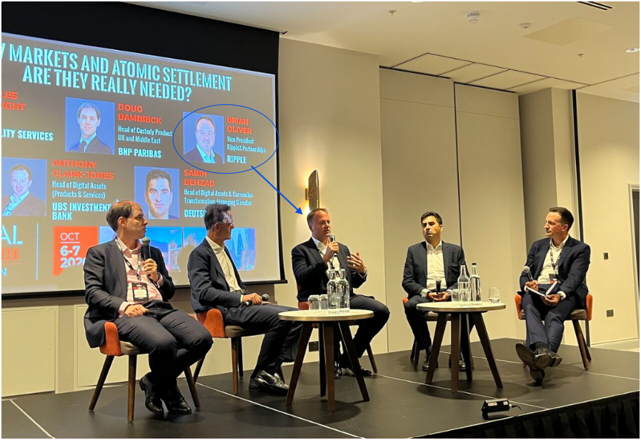 Xaif_Crypto's tweet photo. Ripple’s Brian Oliver was on the panel at Digital Assets Week discussing 24/7 markets and atomic settlement.

One point that stood out: markets going 24/7 isn’t just about keeping them open the risk management, margining and collateral infrastructure has to run 24/7 too.

That’s where @Ripple is already building. $XRP