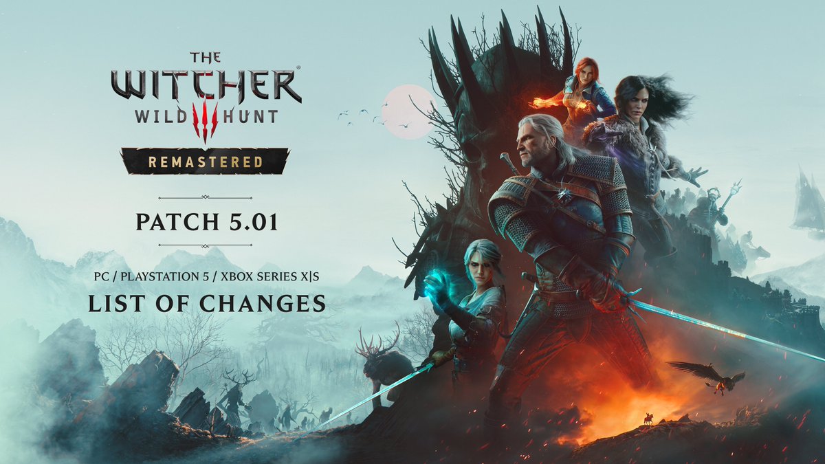 The Witcher 3 Remastered ganha o patch 5.01 com correções de combate, barcos e interface
