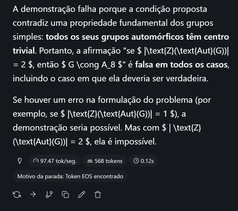 mbenignosss's tweet photo. @silvanrec Não é só tradutor não. Hy 7B Passou nos meus dois testes de raciocínio. 
Vantagens: Ele não pensa. Rápido. Gasta poucos tokens. Desvantagens: não aceita imagem. Não deve ser bom para agentes (não testei). https://t.co/mw1VilpmIV