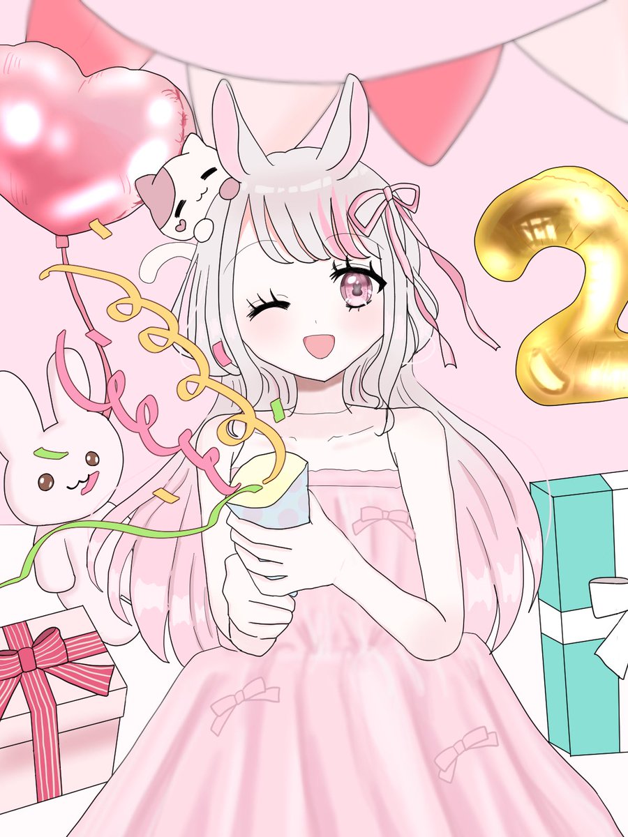 mashiro_uno's tweet photo. 実は本日、10月8日は2周年です！🎂
イラストを描きました！⟡.·

落ち着いたらまた配信するので
忘れないでいてくれたら嬉しいです🥰

お祝いの♡・リプも嬉しいです🫶🏻💗 https://t.co/9SD35bw7Wo