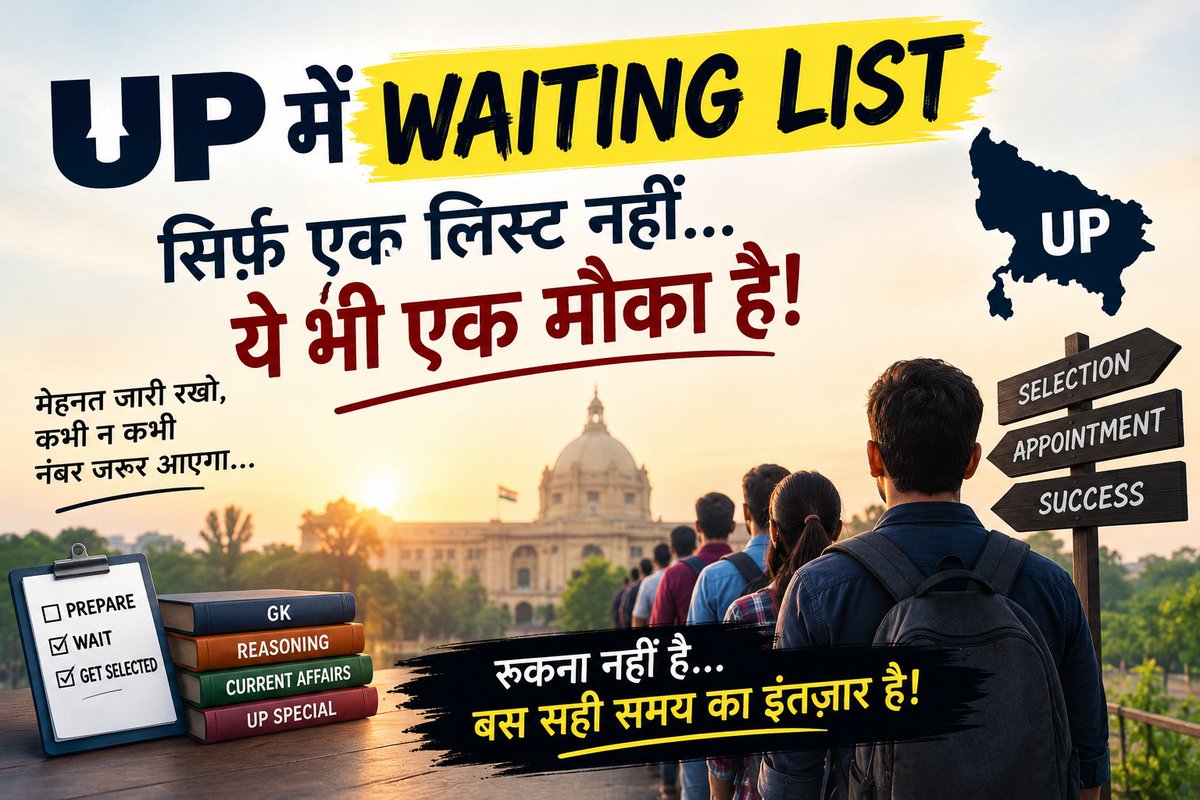 ShivamS95894358's tweet photo. युवाओं की एक ही पुकार... 🚨
UP की हर भर्ती में 'वेटिंग लिस्ट' लागू करे सरकार!
"योग्य अभ्यर्थी बाहर, पद रह जाते ख़ाली...
अब नहीं चलेगी युवाओं के भविष्य से खिलवाड़ की नीति!"
#waiting_list_jari_karo
@myogioffice @UPGovt @CMOfficeUP @upprpb @UpssscOfficial1 https://t.co/0LQvesVXXF