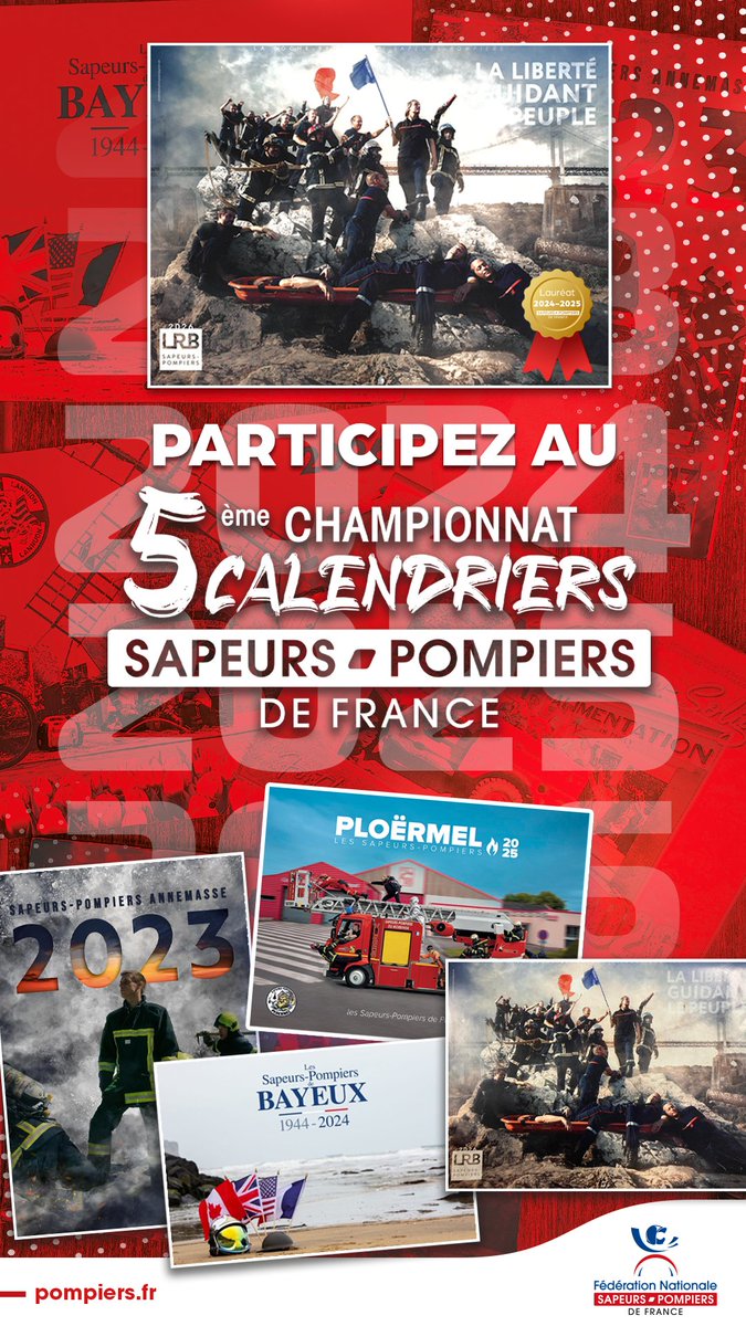 PompiersFR's tweet photo. #CalendrierSP2027 | Les inscriptions pour le Championnat des calendriers 2027 sont ouvertes ! 🙌🏻

👉🏻 Inscrivez-vous ici : https://t.co/ITeK0e7OZV
 
💡Pour en savoir plus, rendez-vous sur : https://t.co/UV13jBRPP6 https://t.co/bm3e3SY2lt